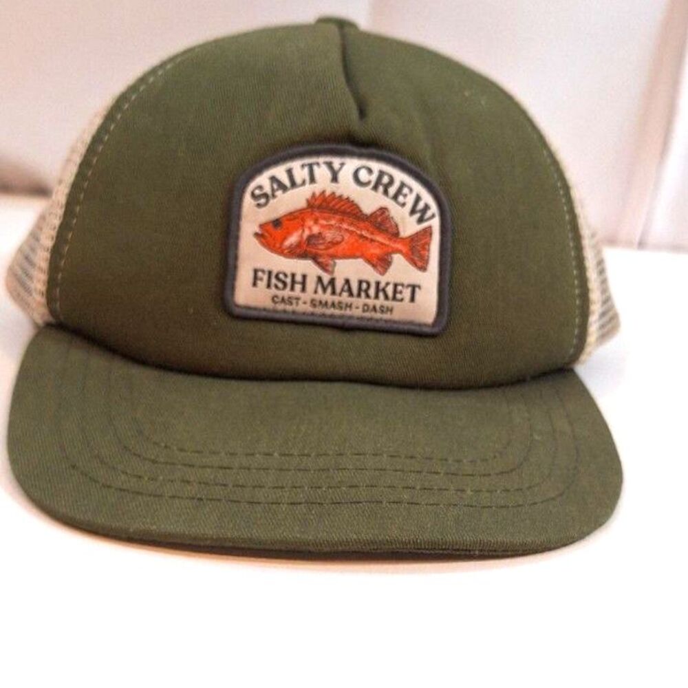 SALTY CREW BIGMOUTH TRUCKER HAT GREEN